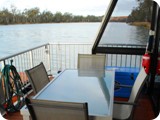 Dining table on front deck